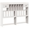 vidaXL Lit bibliothèque sans matelas blanc 140x200 cm bois pin massif