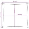 vidaXL Voile de parasol tissu oxford carré 7x7 m blanc