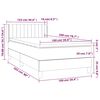 vidaXL Sommier &agrave; lattes de lit avec matelas Vert fonc&eacute; 100x200 cm