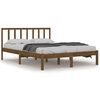 vidaXL Cadre de lit sans matelas marron miel pin massif 160x200 cm