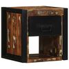 vidaXL Table de chevet multicolore 40x35x40 cm bois de r&eacute;cup&eacute;ration