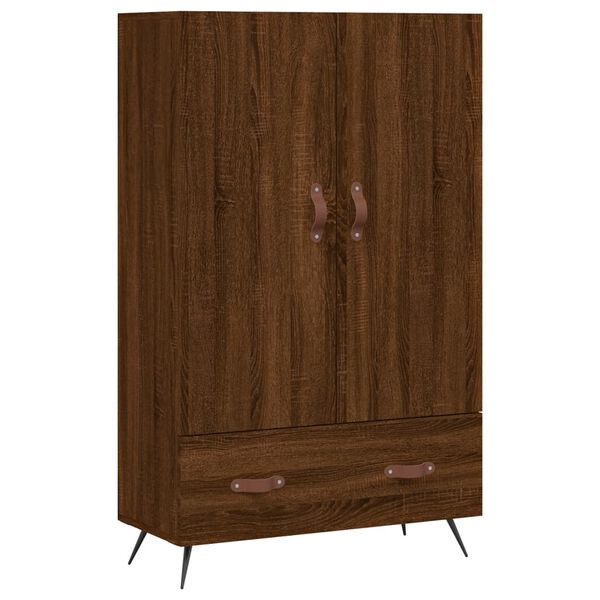 vidaXL Buffet haut ch&ecirc;ne marron 69,5x31x115 cm bois d'ing&eacute;nierie