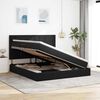 vidaXL Lit avec rangement et matelas Noir 160 x 200 cm Velours