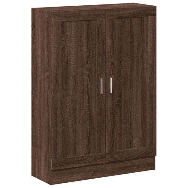 vidaXL Biblioth&egrave;que ch&ecirc;ne marron 82,5x30,5x115 cm bois d'ing&eacute;nierie