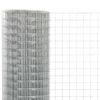 vidaXL Grillage pour voli&egrave;re acier galvanis&eacute; 10x0,5 m argent&eacute;