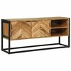 vidaXL Meuble TV Marron 110 x 30 x 50 cm Bois d'acacia massif