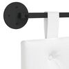 vidaXL T&ecirc;te de lit suspendue Montage mural Blanc 130 x 55 x 7 cm tissu