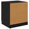 vidaXL Cabinet de chevet avec tiroir 2 pcs Ch&ecirc;ne noir 45 x 39 x 50cm