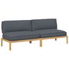 vidaXL Ensemble de Canap&eacute;s avec coussin Anthracite 240 x 80 x 69 cm