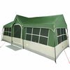 vidaXL Tente familiale avec toit Vert et beige 622 x 295 x 238 cm