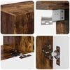 vidaXL Ensemble meuble TV 4 pcs Ch&ecirc;ne fum&eacute; Bois d'ing&eacute;nierie