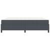vidaXL Cadre de lit avec matelas Gris fonc&eacute; 200 x 200 cm tissu
