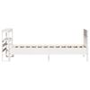 vidaXL Cadre de lit sans matelas blanc 90x200 cm bois de pin massif