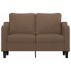 vidaXL Canap&eacute; &agrave; 2 places Marron 120 cm Tissu