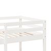 vidaXL Cadre de lit superposé sans matelas blanc 75x190 cm pin massif