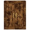 vidaXL Buffet haut Ch&ecirc;ne fum&eacute; 69,5x34x180 cm Bois d'ing&eacute;nierie