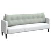 vidaXL Coussin de Dos Gris clair 200 x 24 x 50 cm Velours