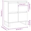 vidaXL Buffet Gris b&eacute;ton 60x35x70 cm Bois d'ing&eacute;nierie