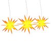 vidaXL Lumi&egrave;res de No&euml;l avec LED 3 pcs pliable jaune