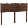 vidaXL T&ecirc;te de lit en bois brut ROSTOCK Marron fonc&eacute; 160 cm