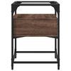 vidaXL Table de chevet ch&ecirc;ne marron 40x40x55 cm bois d&rsquo;ing&eacute;nierie