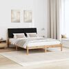 vidaXL Cadre de lit avec t&ecirc;te de lit Marron 150 x 200 cm Pin massif