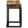 vidaXL Tables gigognes 3 pcs bois massif d'acacia