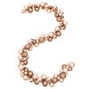 vidaXL Guirlande de No&euml;l avec boules rose dor&eacute; 175 cm polystyr&egrave;ne