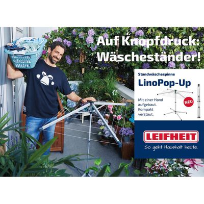 Séchoir parapluie Leifheit - 'LinoPop-Up 140' 14m