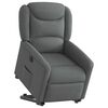 vidaXL Fauteuil inclinable électrique gris foncé tissu