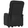 vidaXL Fauteuil de massage Noir Similicuir