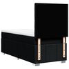 vidaXL Sommier &agrave; lattes de lit avec matelas Noir 100x200 cm Tissu
