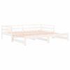 vidaXL Lit coulissant sans matelas blanc 80x200 cm