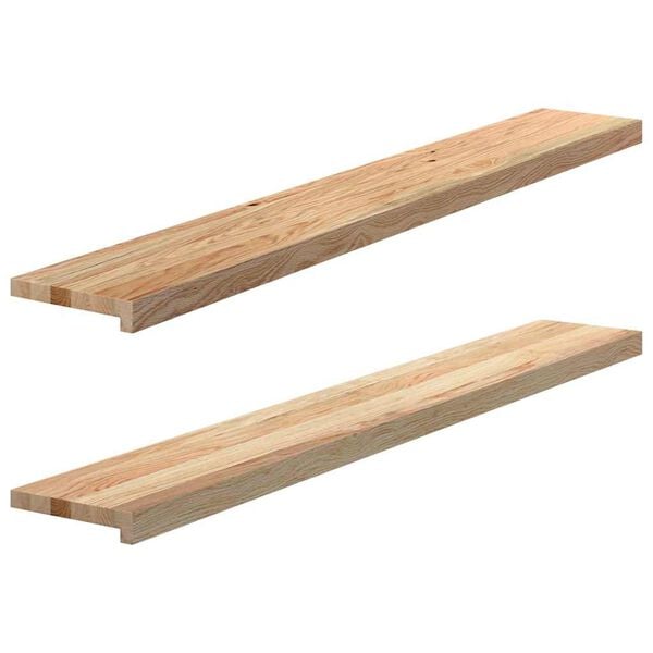 vidaXL Appuis de fen&ecirc;tre 2 pcs non trait&eacute; 140x20x2cm bois ch&ecirc;ne massif