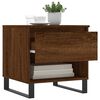 vidaXL Table basse ch&ecirc;ne marron 50x46x50 cm bois d'ing&eacute;nierie