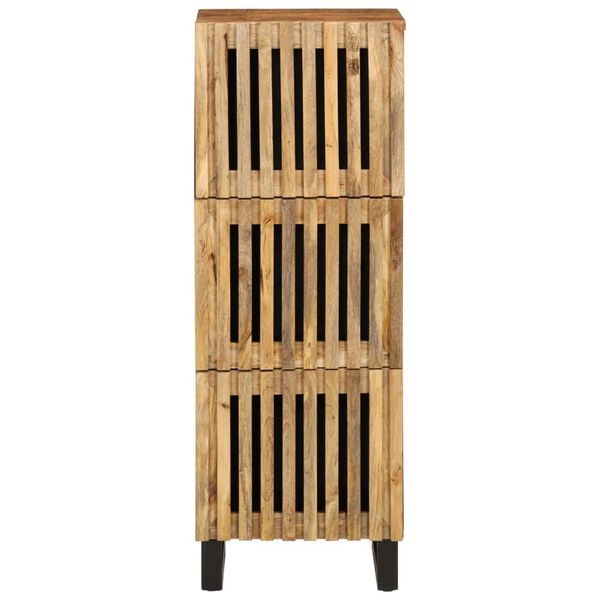 vidaXL Buffet haut 40x34x110 cm bois massif de manguier brut