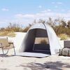 vidaXL Tente de plage 3 personnes gris imperm&eacute;able
