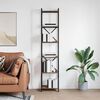 vidaXL &Eacute;tag&egrave;re Ch&ecirc;ne fum&eacute; 40 x 30 x 189,5 cm Bois d'ing&eacute;nierie