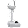 vidaXL Ensemble de toilette et support de lavage des mains de camping