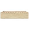 vidaXL Cadre de lit sans matelas ch&ecirc;ne sonoma 140x190 cm