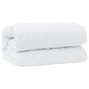 vidaXL Couette avec oreiller 3 pcs Blanc Microfibre