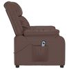 vidaXL Fauteuil Marron Similicuir