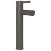 vidaXL Mitigeur de salle de bain Gris 12x30 cm