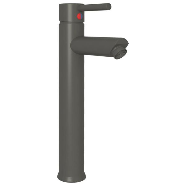 vidaXL Mitigeur de salle de bain Gris 12x30 cm