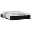 vidaXL Cadre de lit ottoman Noir Lit double classique Velours