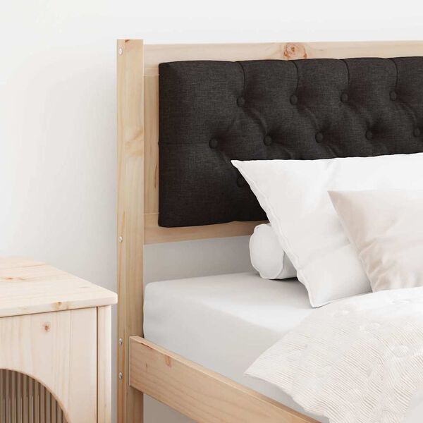 vidaXL T&ecirc;te de lit Autre Marron et noir 90 cm Bois massif en pin