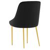 vidaXL Chaises &agrave; manger lot de 4 noir velours