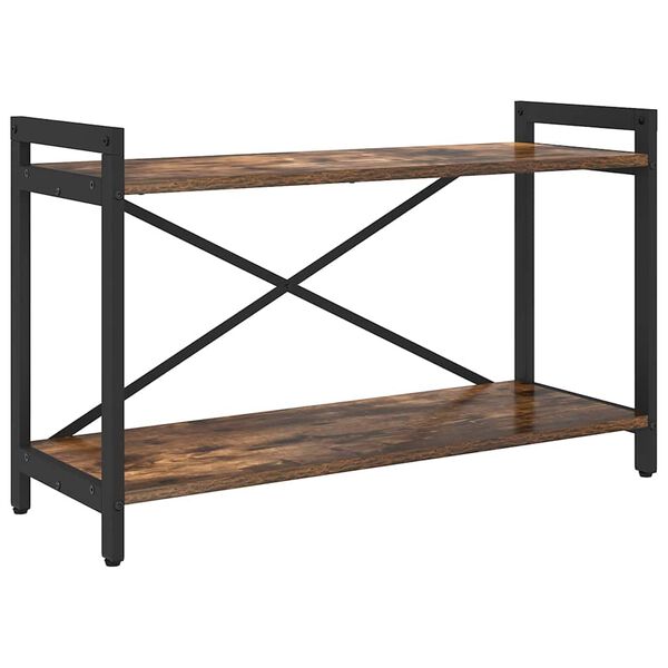 vidaXL &Eacute;tag&egrave;re Ch&ecirc;ne fum&eacute; 40 x 30 x 85 cm Bois d'ing&eacute;nierie