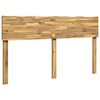 vidaXL T&ecirc;te de lit en bois brut ROSTOCK Blanchi 120 cm