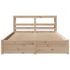vidaXL Cadre de lit avec t&ecirc;te de lit sans matelas 160x200 cm